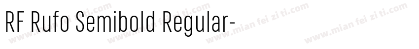 RF Rufo Semibold Regular字体转换